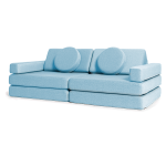 Blaue Kindersofa aus Stoff – gemütliches Sitzmöbel fürs Kinderzimmer